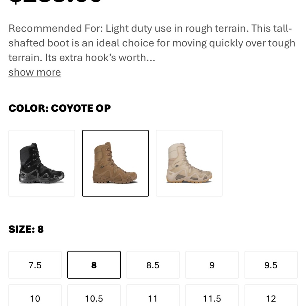Lowa Coyote OP Tactical Boots